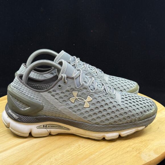 Under Armour SpeedForm Gemini 2 Womens Size 9 Gray Running Shoes Sneakers - Picture 4 of 9